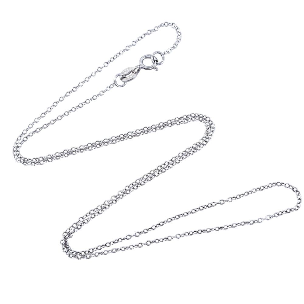 Vintage Sterling Silver 925 Cable Chain Necklace 18"